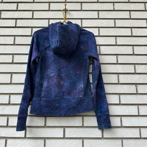 Lululemon Scuba Hoodie Light Cotton Fleece Polar Lights Blue Multi Size 4 - Picture 8 of 11